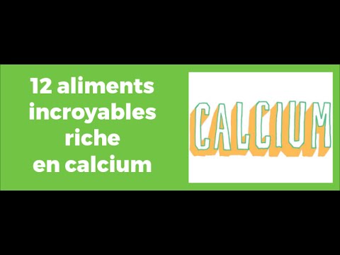 12 aliments incroyables riche en calcium